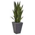 45" Sansevieria Artificial Plant in Sate Planter by Nearly Natural
