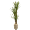 64" Yucca Artificial Tree in Sand Colored Planter by Nearly Natural