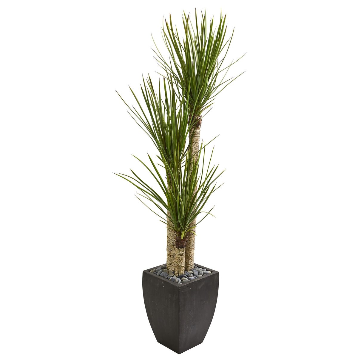 63" Yucca Artificial Tree in Black Planter by Nearly Natural