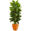 5.5' Philodendron Artificial Plant in Planter (Real Touch) by Nearly Natural