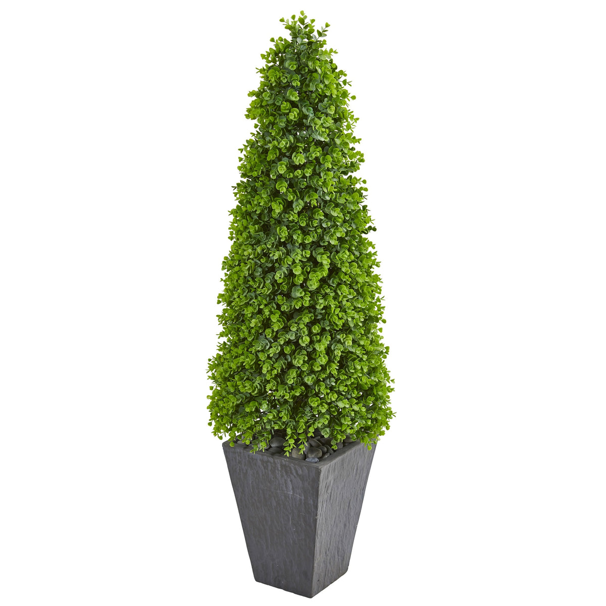 57" Eucalyptus Artificial Tree in Planter (Indoor/Outdoor) by Nearly Natural