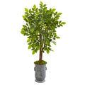 55" River Birch Artificial Tree in Decorative Planter by Nearly Natural