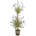 34" Lavander Topiary Artificial Tree by Nearly Natural