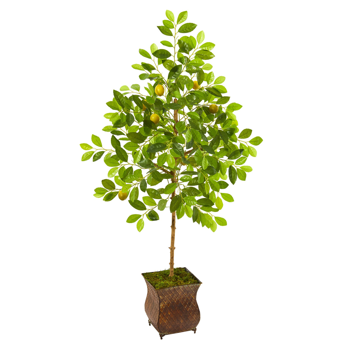 54" Lemon Artificial Tree in Decorative Planter by Nearly Natural