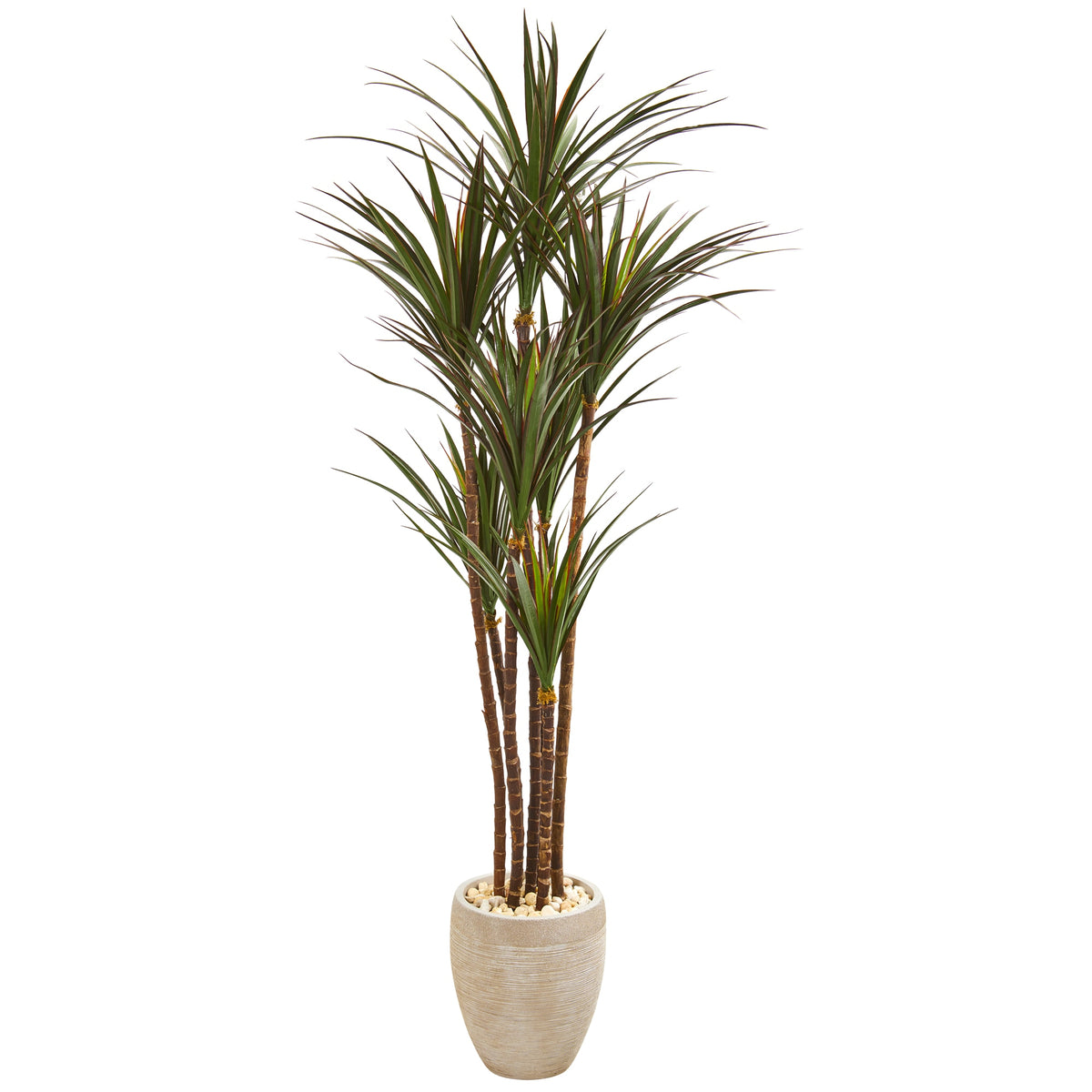 68" Giant Yucca Artificial Tree in Planter UV Resistant by Nearly Natural