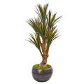 47" Yucca Tree in Planter UV Resistant (Indoor/Outdoor) by Nearly Natural
