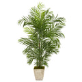 63" Areca Palm Tree in Planter UV Resistant (Indoor/Outdoor) by Nearly Natural