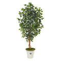 65" Ficus Artificial Tree in Decorative Planter by Nearly Natural