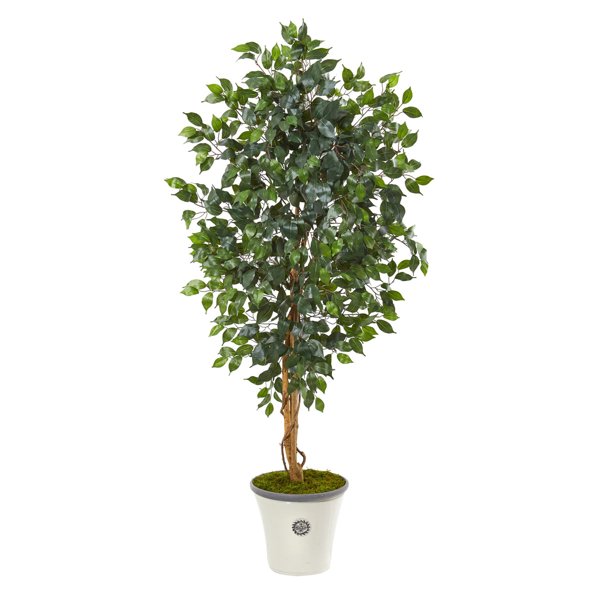 65" Ficus Artificial Tree in Decorative Planter by Nearly Natural