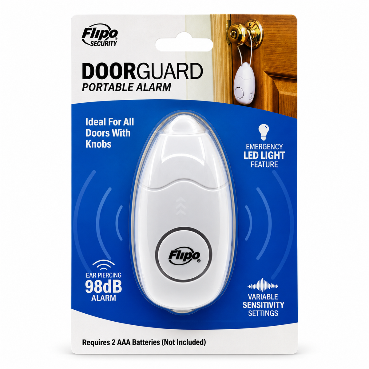 Door Guard Alarm with Mini LED Light