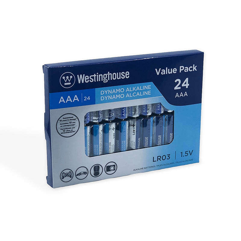 Westinghouse Dynamo Alkaline AAA Window Box 24-Pack