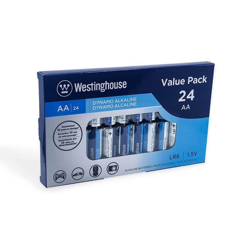 Westinghouse Dynamo Alkaline AA Window Box 24-Pack