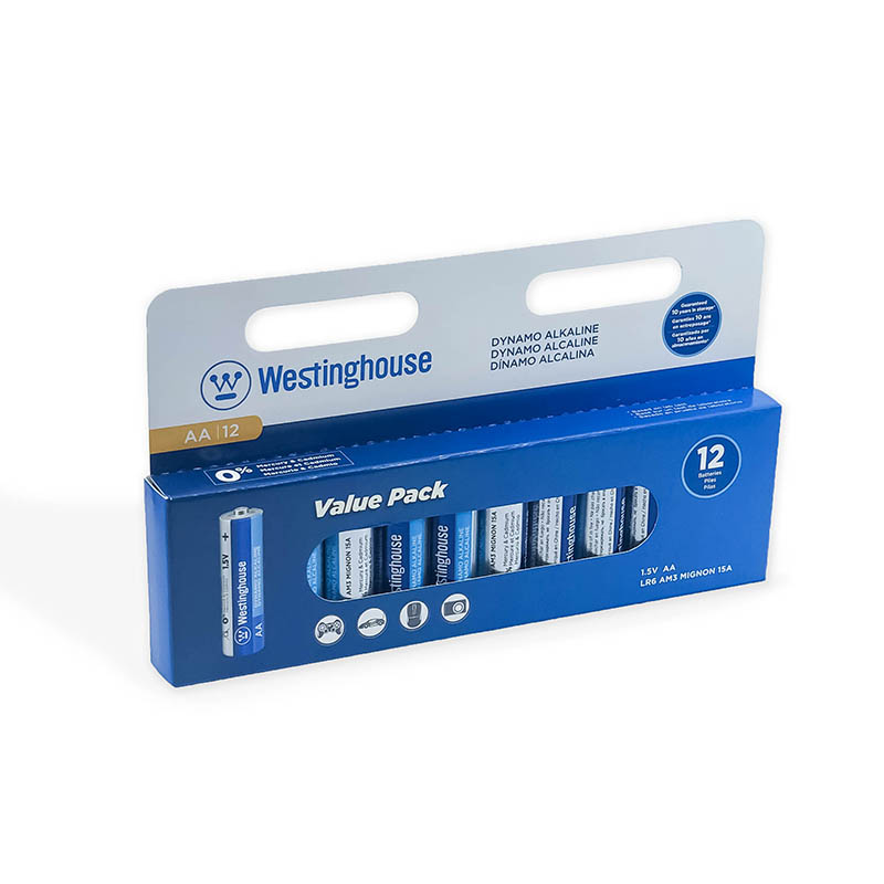 Westinghouse Dynamo Alkaline AA Hangable 12-Pack