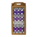 Holiday Shatterproof 64 Count Xmas Tree Ornament Set 80mm by Nearly Natural in Purple