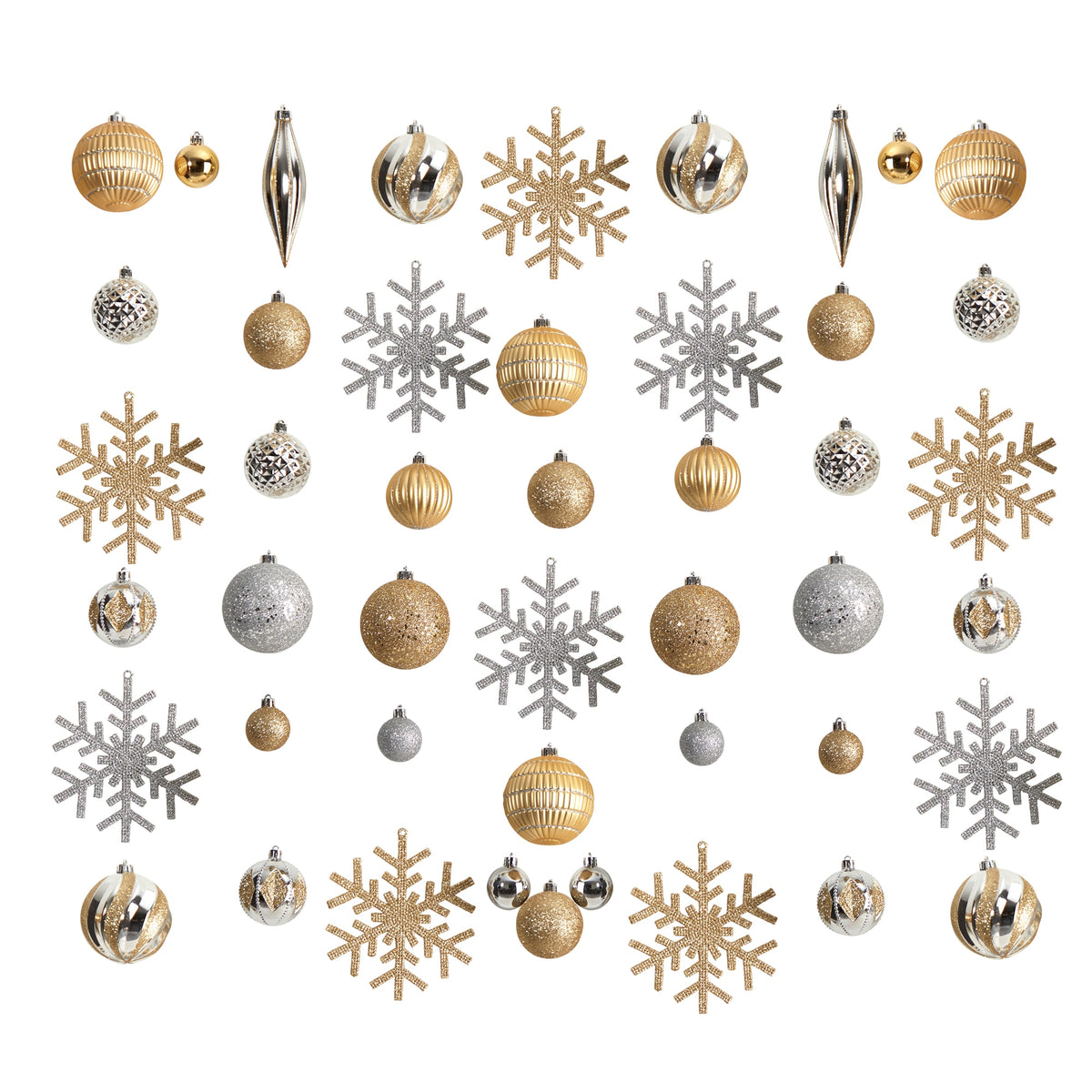 60 pcs Shatterproof Ornament Set by Nearly Natural