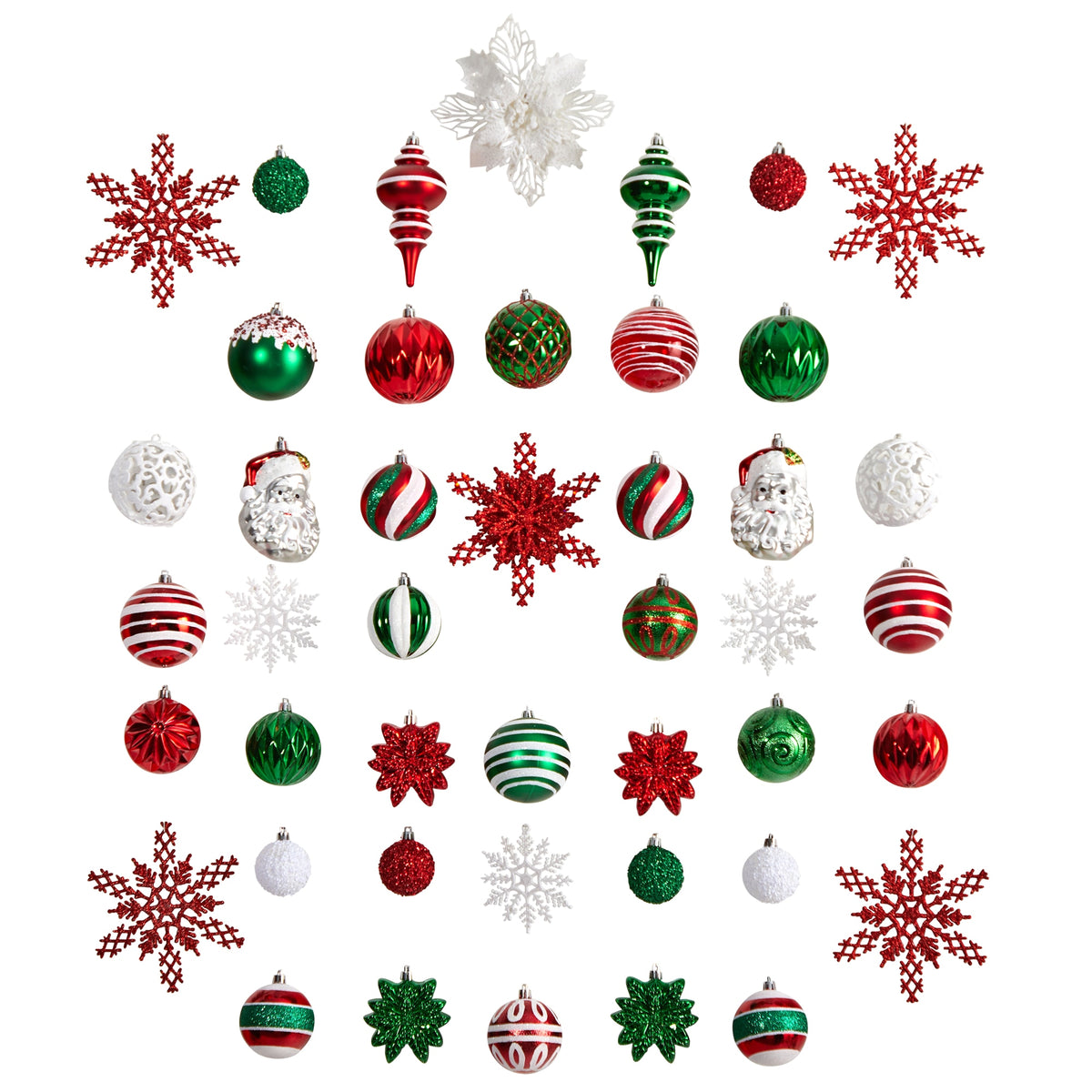 70 pcs Shatterproof Ornament Pack by Nearly Natural