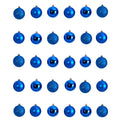 30 Count 2.5" Shatterproof Ornament Set w by Nearly Natural in Blue