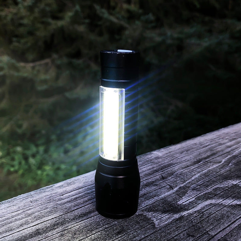 Flipo Micro Tactical Rechargeable LED Flashlight & COB LED Work Light | Multi Style 12-Piece Display