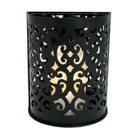 Etched Montrose Sconce with Flameless Candle