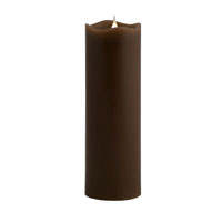 Solare 3D Virtual Flame Candles with Color-Hue Technology | Chocolate & Cranberry