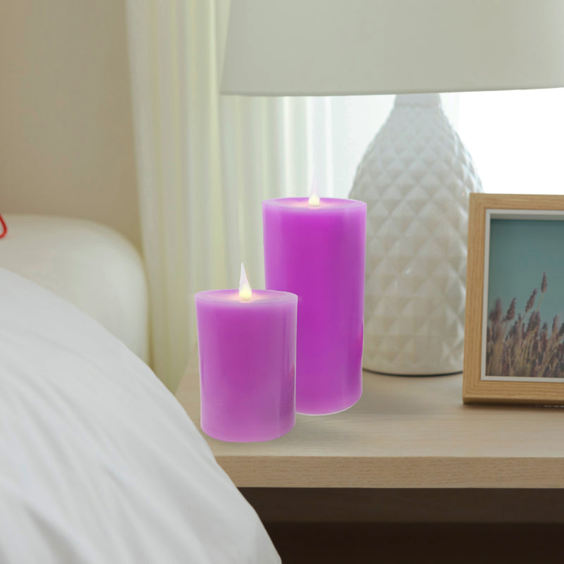 Pacific Accents Flameless Elite Collection - 6" Spring Wax Pillars
