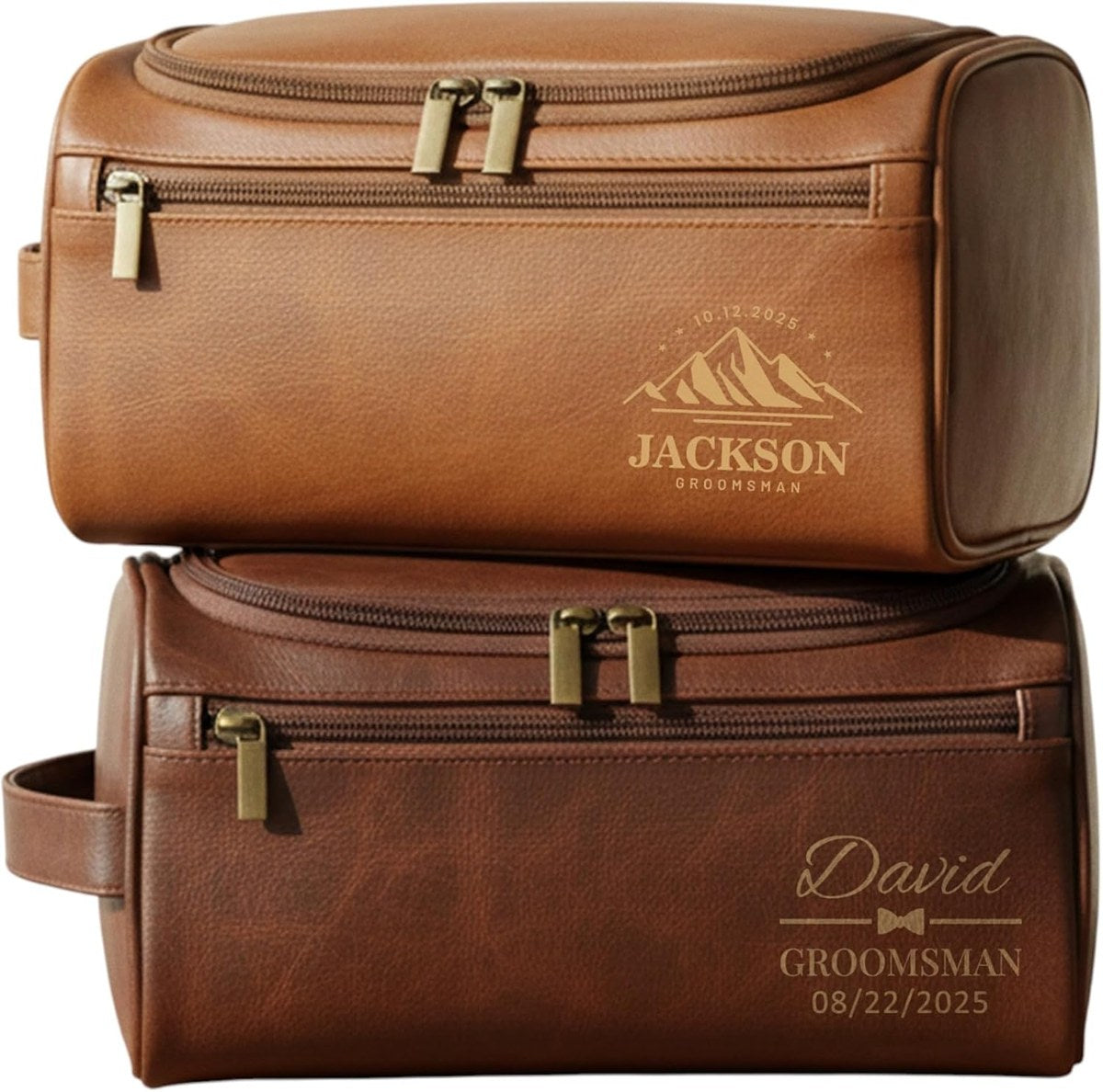 Single Layer PU Leather Toiletry Bag