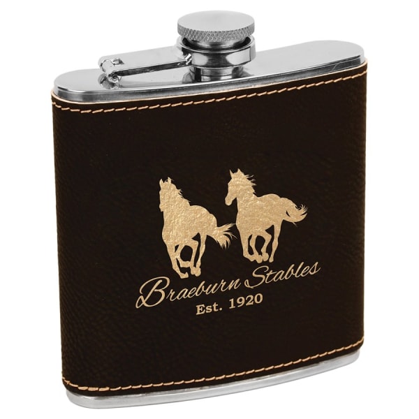Leatherette Stainless Steel Flask