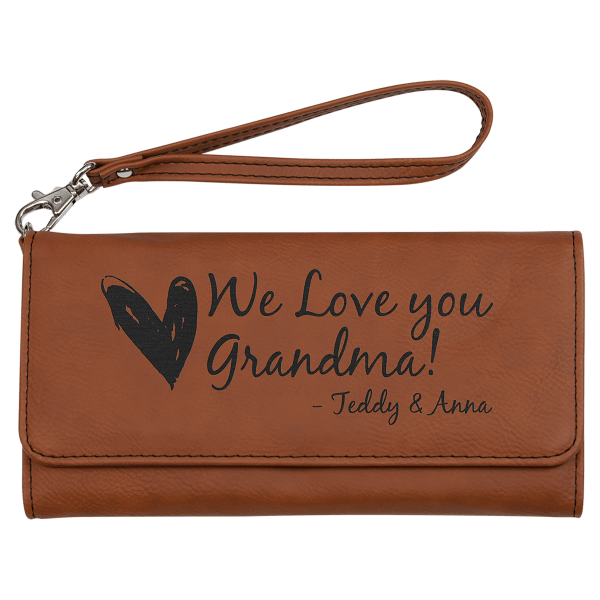 Wallet with Strap - Leatherette, Creekside Collection
