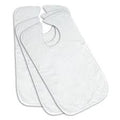 18x30 3.00 LBS16/S 100% COTTON WHITE TERRY BIB-- 25doz/ bale