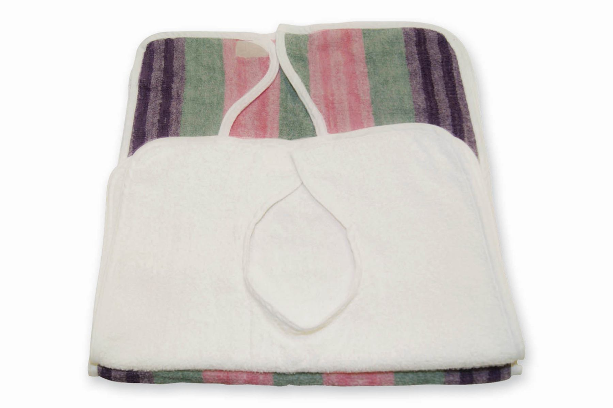 Representative example; sold item: 18x34 3.50 LBS16/S 100% COTTON WHITE TERRY BIB