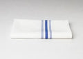 17X26 55/45 BLENDED BLUE STRIPE BISTRO NAPKIN