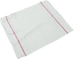 Representative example; sold item: 15X26 24OZ SIDE BURGUNDY STRIPE HERRINGBONE KITCHEN TOWEL