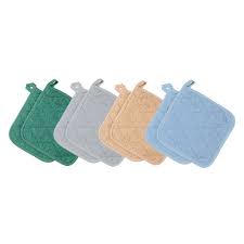 Representative example; sold item: 7X7 SOLID BLUE TERRY POT HOLDER