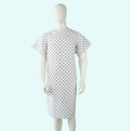 HR Cotton printed economy patient gown. Manufacturer family photograph.