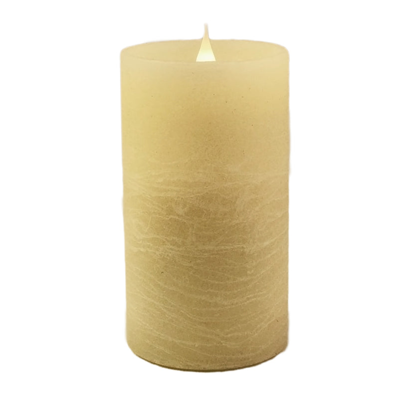 Solaré Distressed 3D Virtual Flame 3x5 Wax Candle
