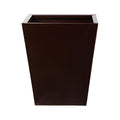 15" Classic Square Metal Planter by Nearly Natural in Bronze