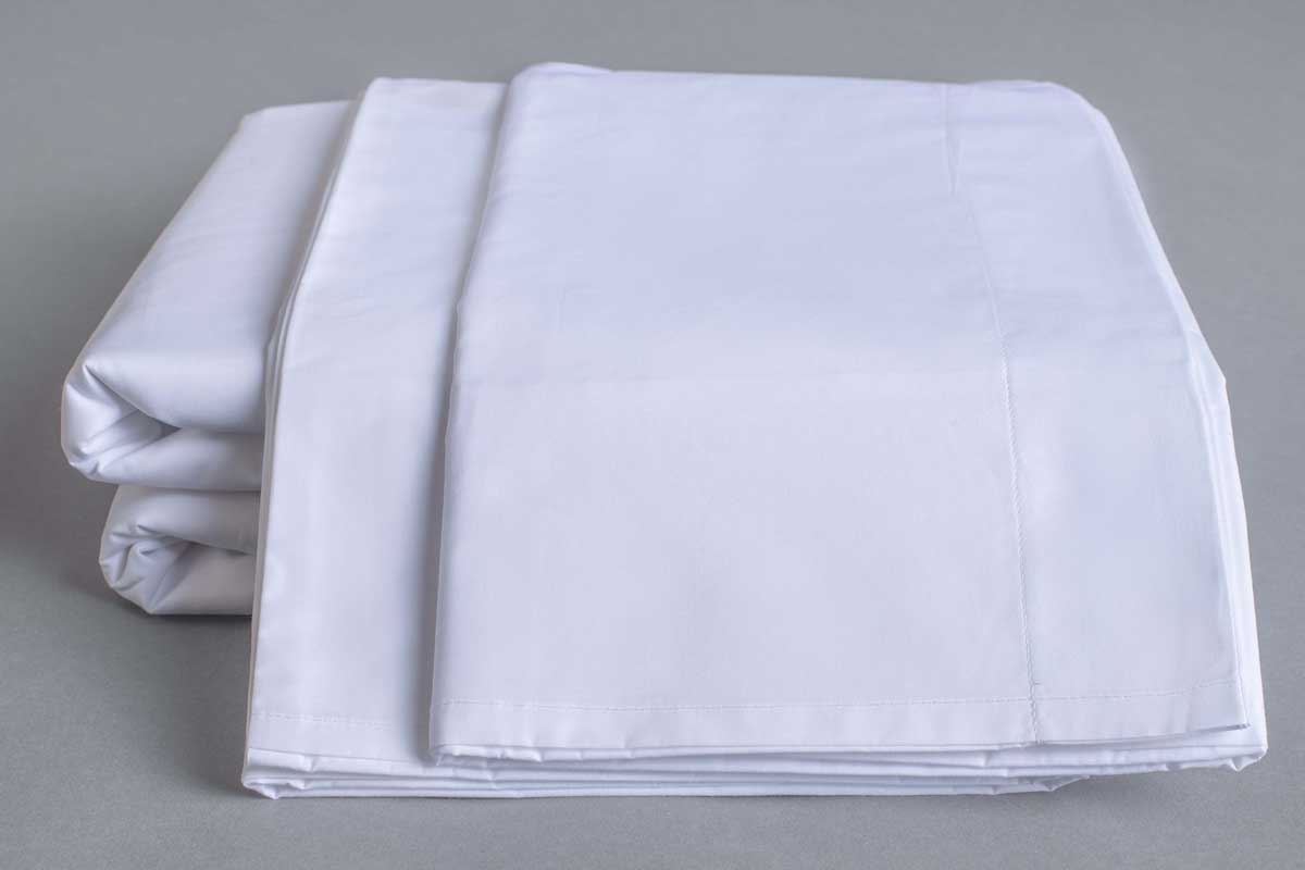 Sleep & Beyond 270TC Organic Cotton Percale Duvet Cover Set, Crisp White. Supplier product photograph; only listed SKU contents included.