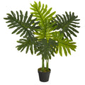 3' Philodendron Artificial Plant (Real Touch) by Nearly Natural