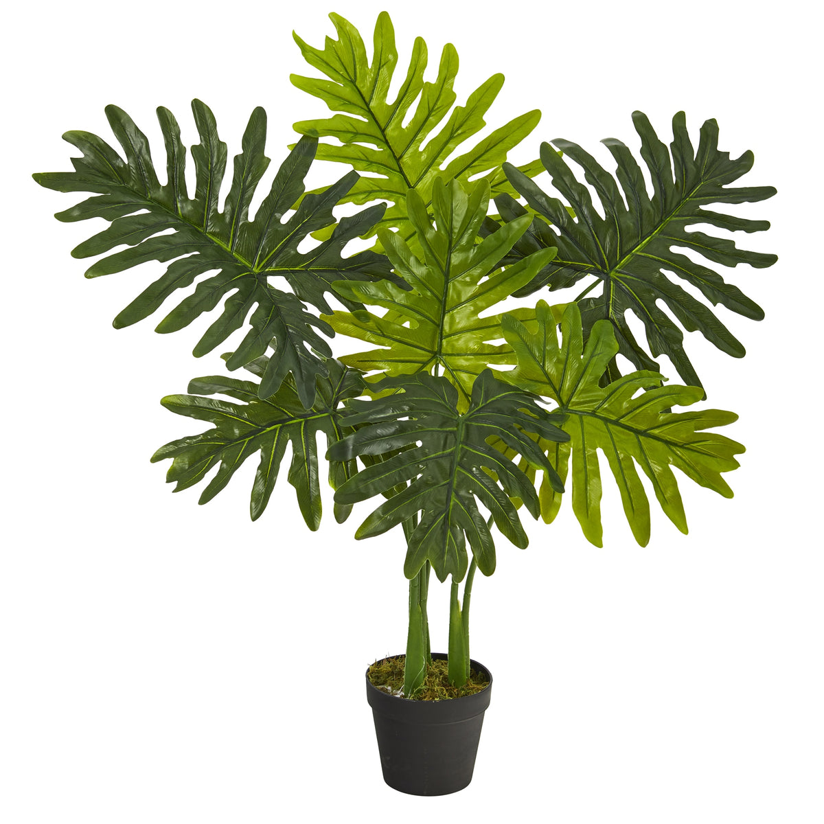3' Philodendron Artificial Plant (Real Touch) by Nearly Natural