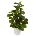 16" Peperomia Artificial Plant in Decorative Planter by Nearly Natural