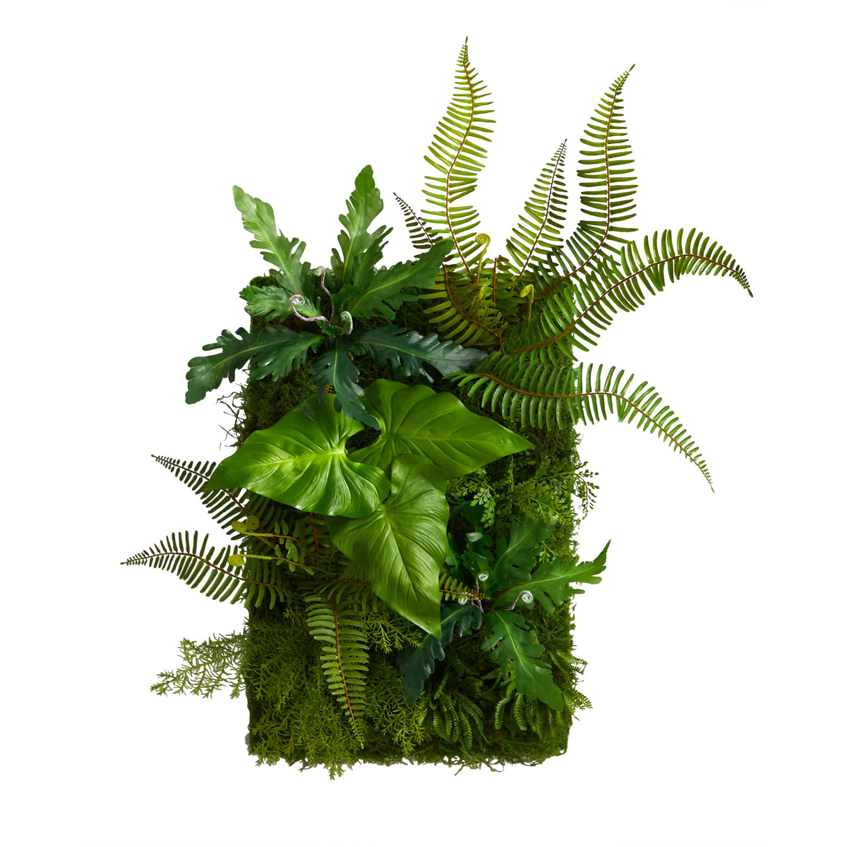 24" x 16" Mixed Foliage Artificial Living Wall by Nearly Natural