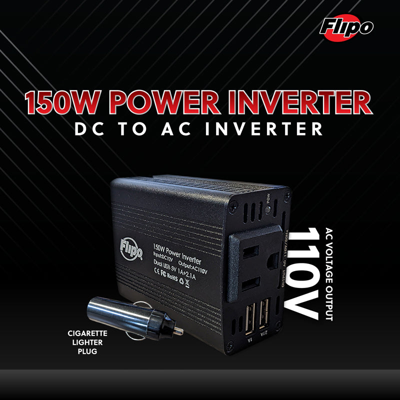 Flipo 150W Power Inverter | DC to AC