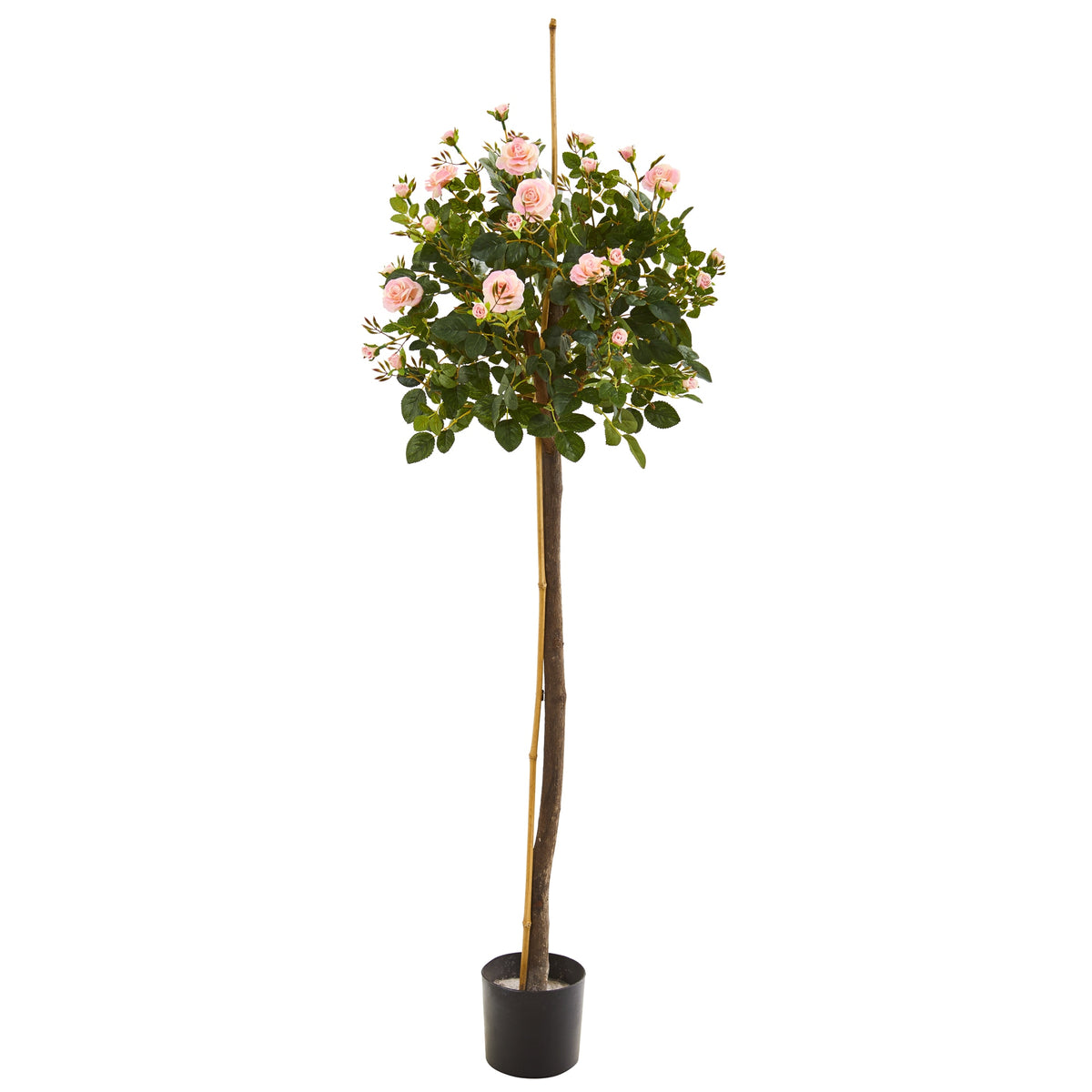 4' Rose Topiary Artificial Tree by Nearly Natural