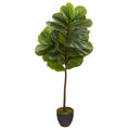 46" Fiddle Leaf Artificial Tree (Real Touch) by Nearly Natural