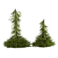 24" and 36" Table Top/Hanging Christmas Decor (Set of 2) by Nearly Natural