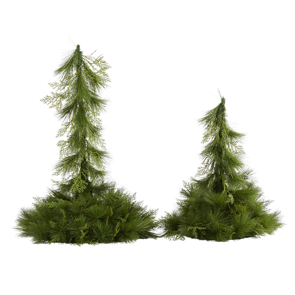 24" and 36" Table Top/Hanging Christmas Decor (Set of 2) by Nearly Natural