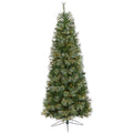 6.5' Cashmere Slim Xmas Tree w/350 Lights and 660 Tips by Nearly Natural