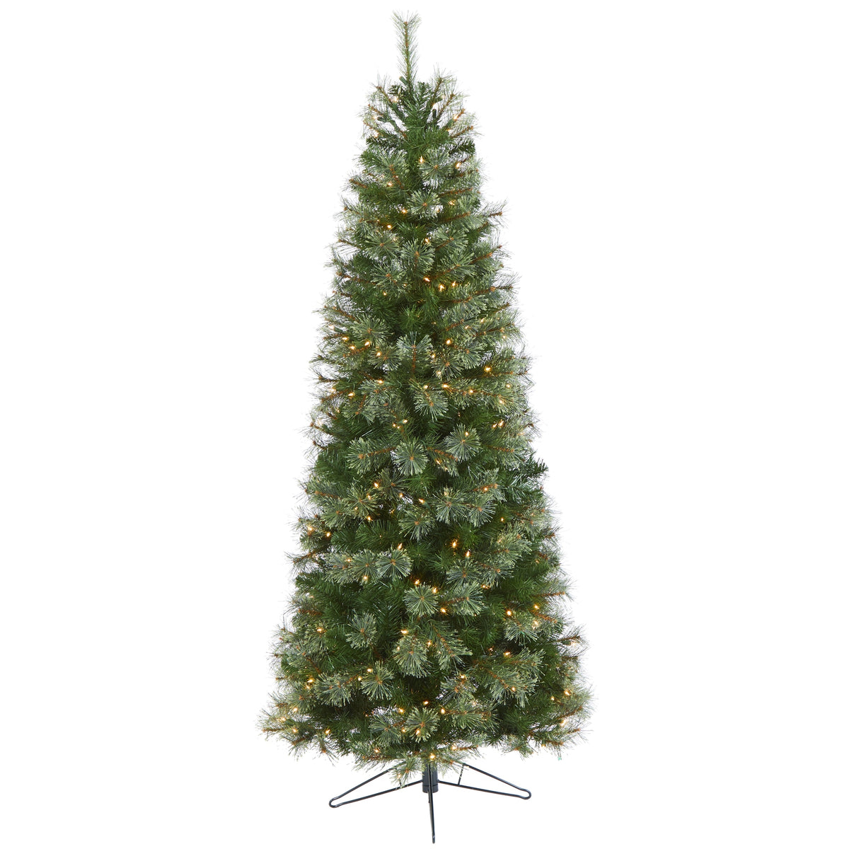 6.5' Cashmere Slim Xmas Tree w/350 Lights and 660 Tips by Nearly Natural