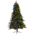 6.5' Vermont Spruce Xmas Tree w/450 MF/IC/RC LEDs & 948 Tip by Nearly Natural