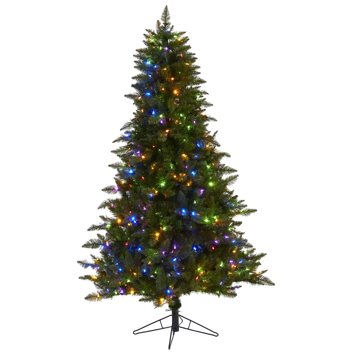 6.5' Vermont Spruce Xmas Tree w/450 MF/IC/RC LEDs & 948 Tip by Nearly Natural